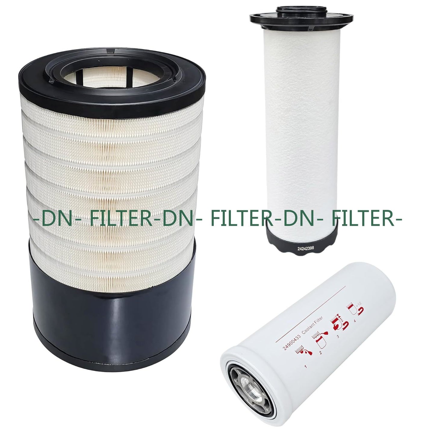 47784007001 Filter Kit, 47557738001 Air Filter, 24900433 Oil Filter, 24242398 Filter Element, Compatible with Ingersoll-Rand RS45-75i Air Compressor Replacement for 4000 Hours Maintenance Kit